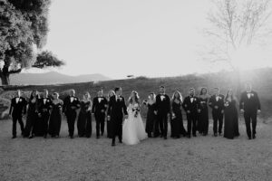 Wedding party at Oyster Ridge, CA.