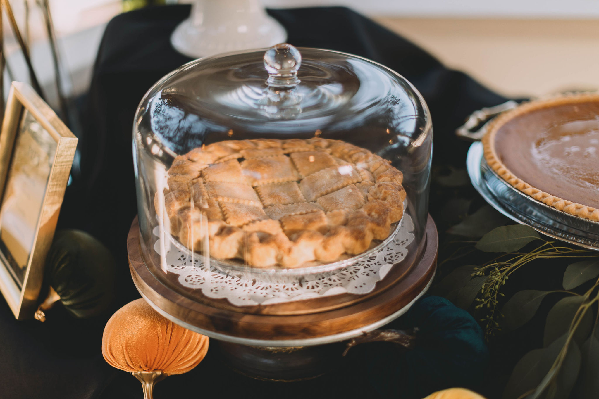 Pie served at San Luis Obispo County wedding